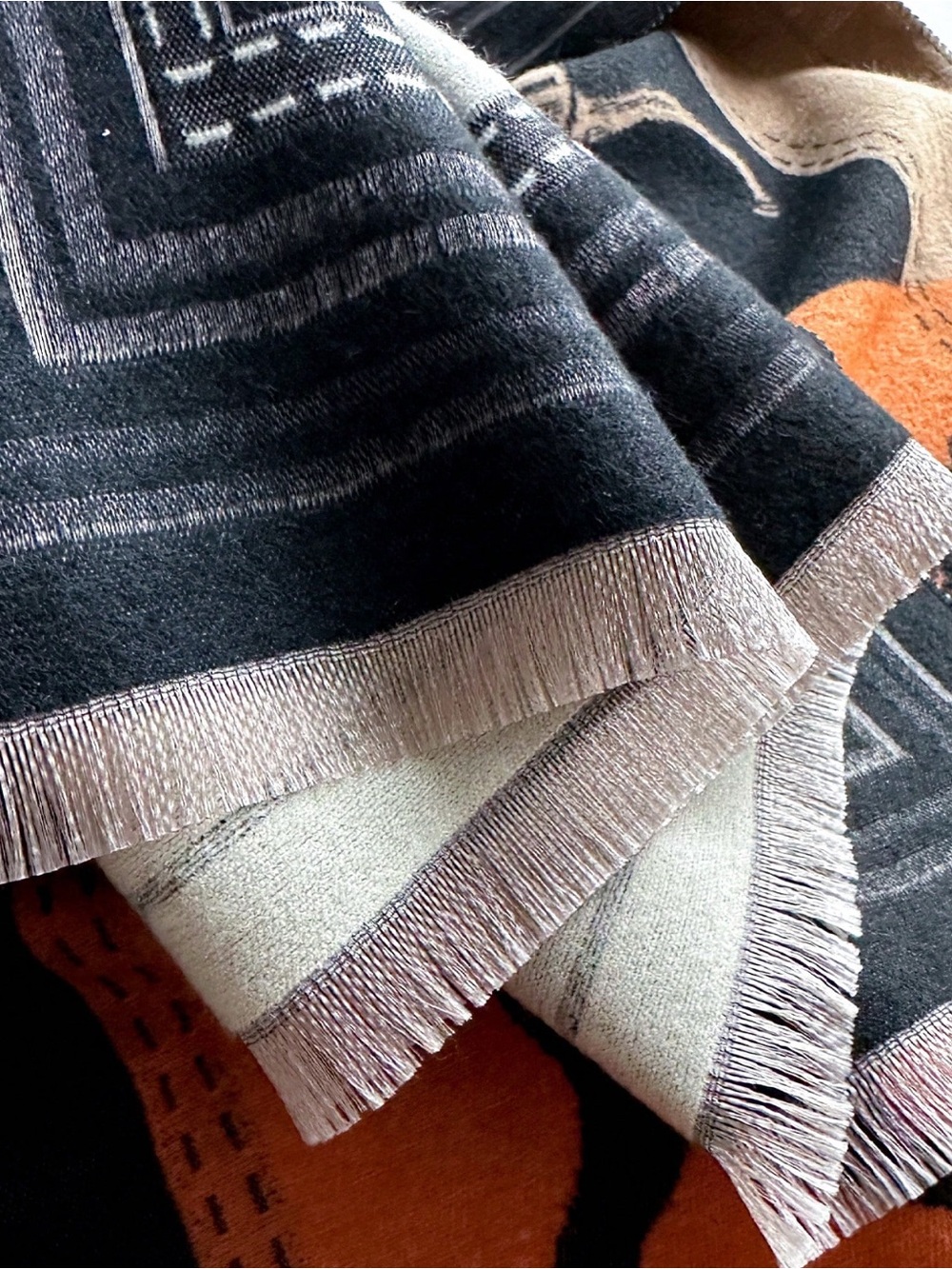 π Faux Cashmere Shawl, Wrap, Scarf - Picture 3 of 3